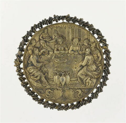 Médaille : Les noces de Cana / inscription latine