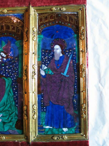 Triptyque : La Vierge de pitié entre Saint Pierre et Saint Paul, image 6/12