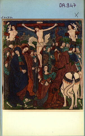 Triptyque : La Crucifixion entre le Portement et la Descente de croix (trois plaques), image 8/8