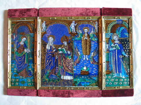 Triptyque : Saints (sainte Geneviève, sainte Marthe, saint Lazare, sainte Madeleine, saint Laurent), image 7/10