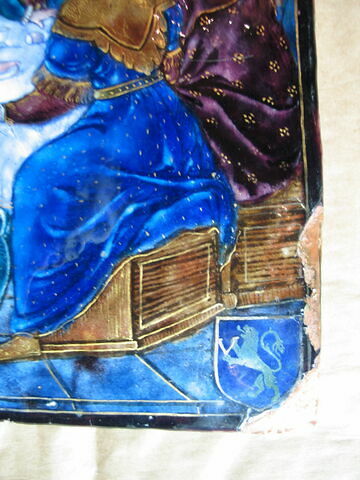 Plaque : Les Noces de Cana, d'un ensemble de quatre plaques : Préfigurations de l'Eucharistie (OA 11017 à OA 11020), image 3/5
