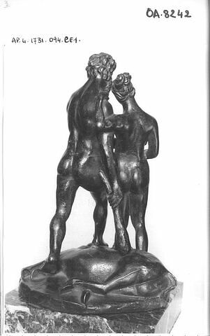 Groupe sculpté : Hercule et Déjanire marchant sur le corps de Nessus, image 4/4