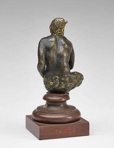Statuette : satyre assis, image 4/4
