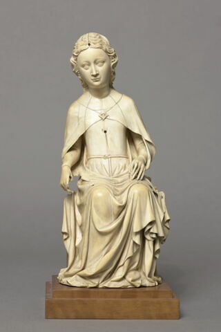 Statuette : Sainte assise, image 3/5
