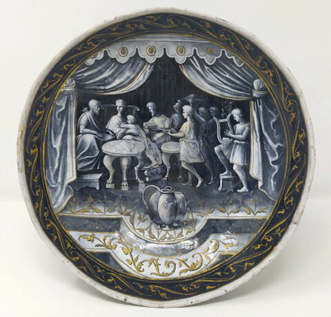 Coupe couverte : Le Repas de Didon et Énée, image 1/7
