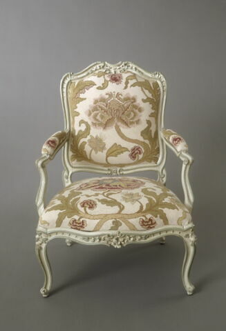 Fauteuil à la Reine du salon de Pékin du château d'Abondant, image 7/8