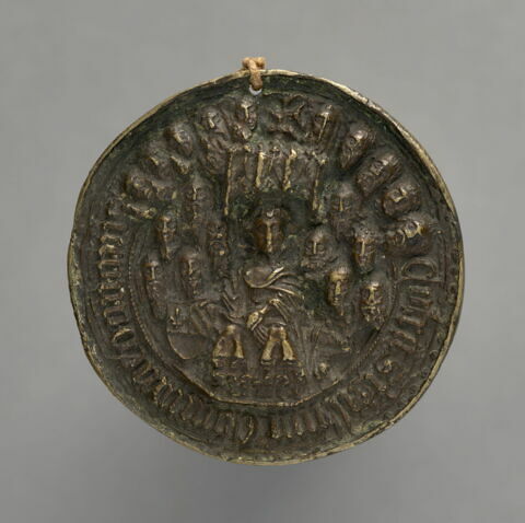 Médaille : personnage inconnu / figure de femme entouré de vingt têtes, image 2/2