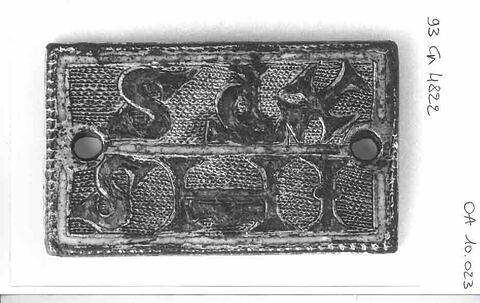 Petite plaque rectangulaire : Titulus du Christ