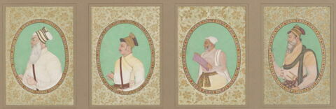 Montage avec quatre portraits de dignitaires indiens (voir fiches individuelles), image 1/1