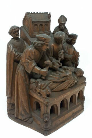 Groupe sculpté avec cinq personnages, image 4/5
