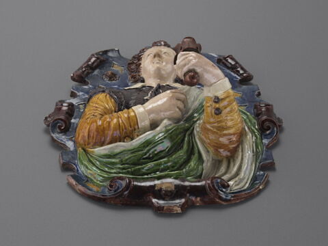 Plaque porte-lumière : Jeune homme en buste, image 2/9