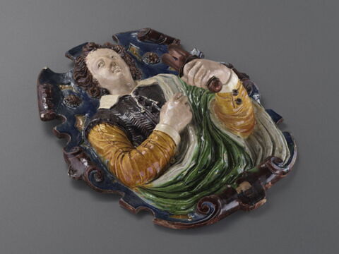 Plaque porte-lumière : Jeune homme en buste, image 5/9