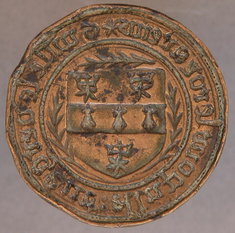 Matrice de sceau : Guillaume le Vergeur, élu pour le roi à Reims
