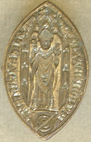 Matrice de sceau : Hugues de Virieu, prieur de La Buisse, image 1/2
