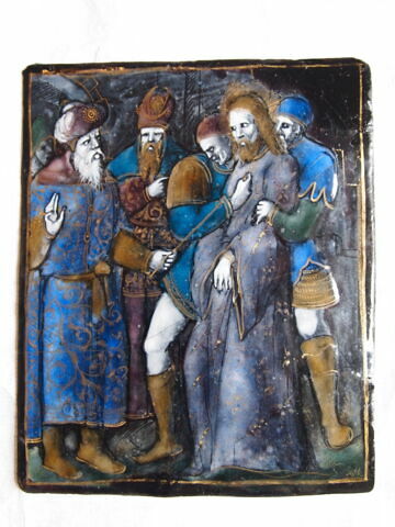 Plaque : Le Christ devant Pilate, image 1/2