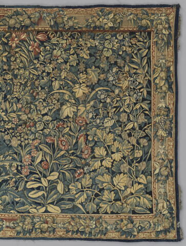 Verdure à fleurs et feuillages, d’une tenture de six pièces, image 5/6