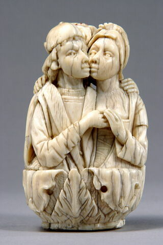 Pommeau de sceptre de confrérie : un couple et la Mort, image 8/9