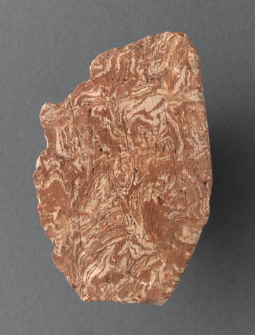 Fragment ovale : marbrure, image 1/1