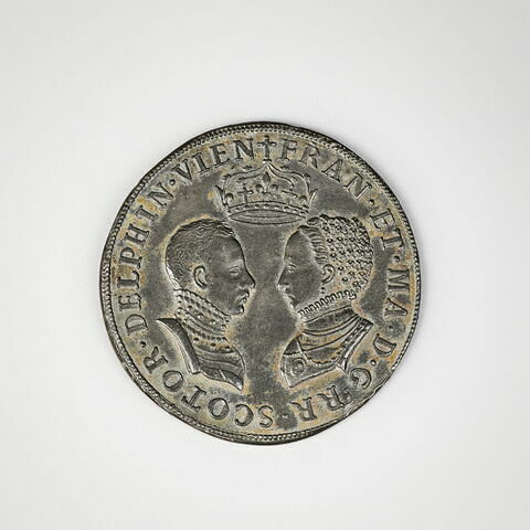 Médaille : bustes affrontés de François II et Marie Stuart