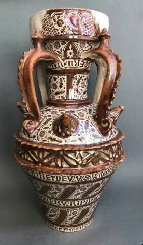 Vase hispano-mauresque à quatre anses, image 5/12