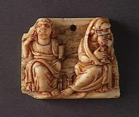 Fragment d'autel portatif : deux apôtres., image 5/6