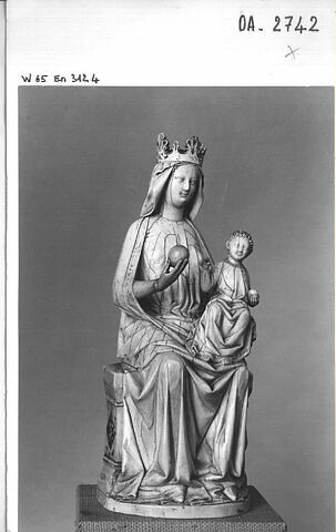 Statuette : Vierge à l'Enfant trônant, image 8/8