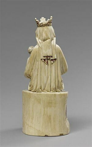 Statuette : Vierge à l'Enfant trônant, image 6/8