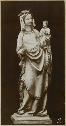Statuette : Vierge à l'Enfant debout, image 6/6