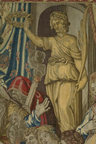 Scène d'offrande, d'une tenture de l'Histoire de Pompée, image 2/6