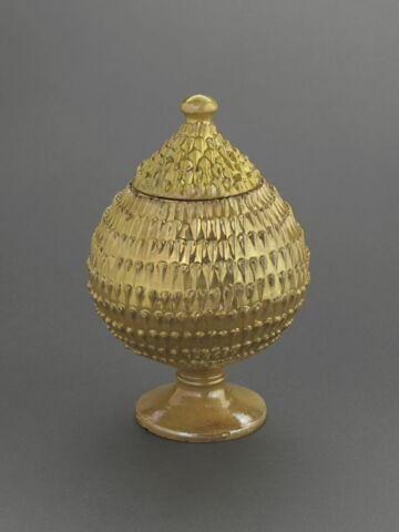 Vase couvert en forme de pomme de pin, image 3/3