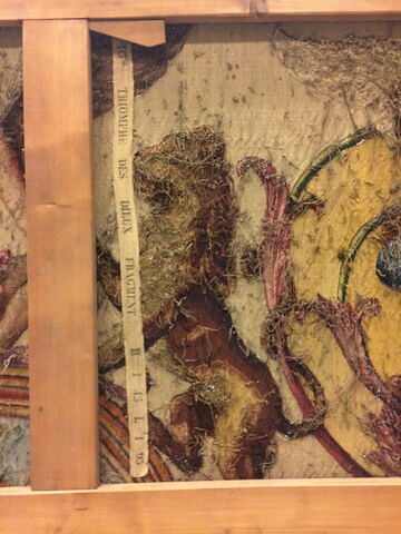 Fragment de la tapisserie Le Triomphe d'Hercule : Hercule devant un pupitre, de la tenture des Triomphes des Dieux, image 5/6