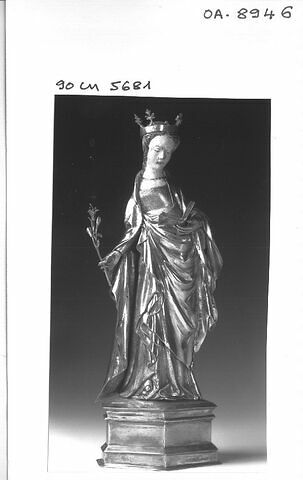 Statuette : sainte Dorothée (?), image 5/6