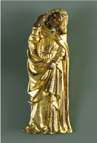 Figure d'applique : saint Jean provenant sans doute d'un tableau de dévotion privée figurant le Calvaire., image 4/4