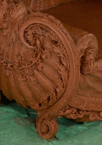 Maquette du lit de Mme du Barry pour son appartement au château de Fontainebleau, image 9/13