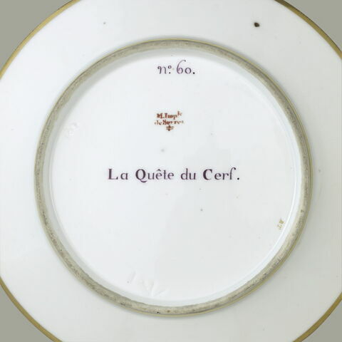 Assiette du Service Encyclopédique : La Quête du Cerf, image 5/5