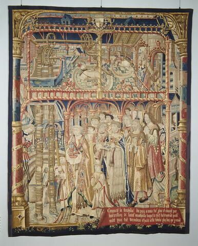 Tapisserie : 12ème pièce de la tenture de saint Anatoile de Salins représentant le Miracle de l'eau, image 2/4