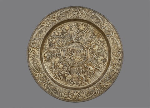Grand plat aux armes des Gondi