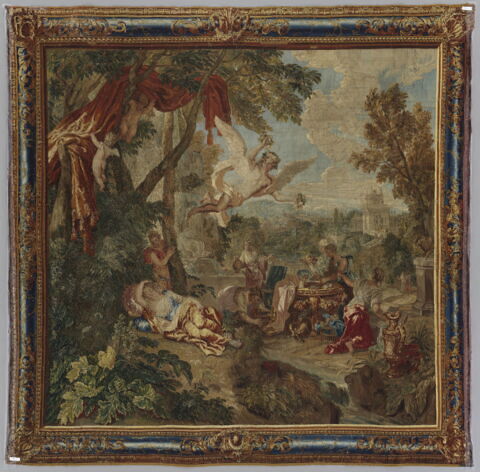 Zéphyr emporte Psyché dans un palais enchanté, de la tenture de l'Histoire de Psyché, image 2/14