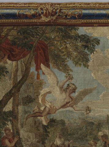 Zéphyr emporte Psyché dans un palais enchanté, de la tenture de l'Histoire de Psyché, image 5/14