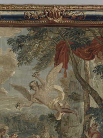 Zéphyr emporte Psyché dans un palais enchanté, de la tenture de l'Histoire de Psyché, image 13/14
