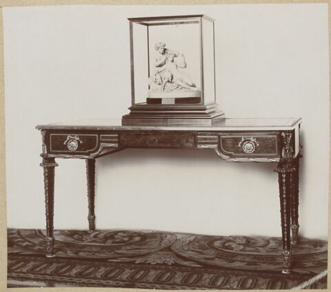 Bureau plat en marqueterie à fleurs, image 15/16