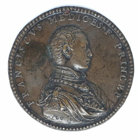 Médaille : François II de Médicis, (1541-1587), duc de Toscane., image 1/2