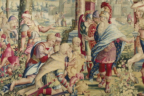 La Réception des envoyés de Carthage, de la tenture de L'Histoire de Scipion, image 4/24