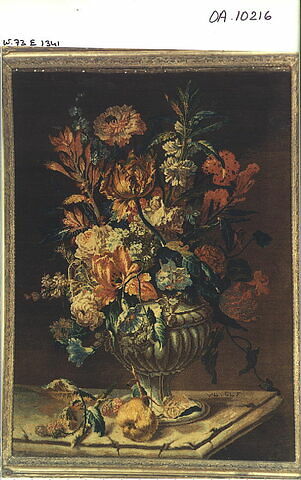 Tableau de Savonnerie : vase de fleurs, image 1/3