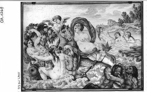 Plaque rectangulaire : Le Triomphe d'Amphitrite, image 5/7