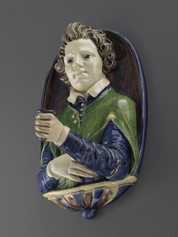Plaque porte-lumière : jeune homme en buste, image 2/10