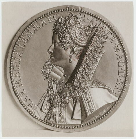 Médaille : Marie Madeleine d'Autriche, grande duchesse de Toscane (1587-1629), image 3/3