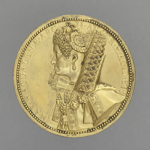 Médaille : Marie Madeleine d'Autriche, grande duchesse de Toscane (1587-1629), image 1/3