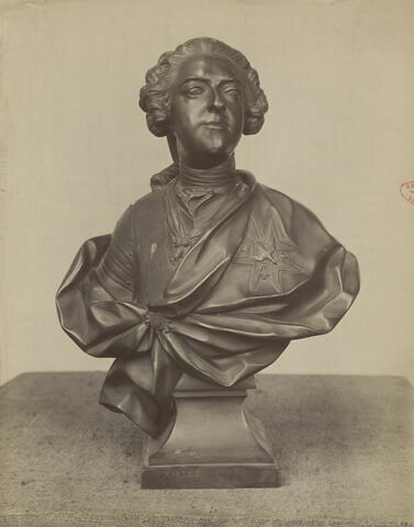 Buste en bronze de Louis XV, image 2/2