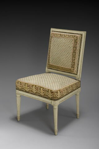 Chaise, d'un ensemble de six chaises et deux bergères d'un salon du château de Madame Elisabeth à Montreuil (OA 9972 à OA 9979), image 1/7